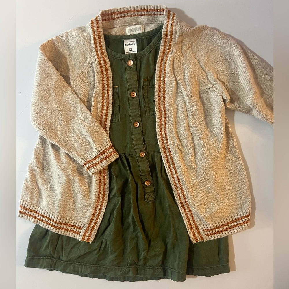 cardigan + dress outfit bundle